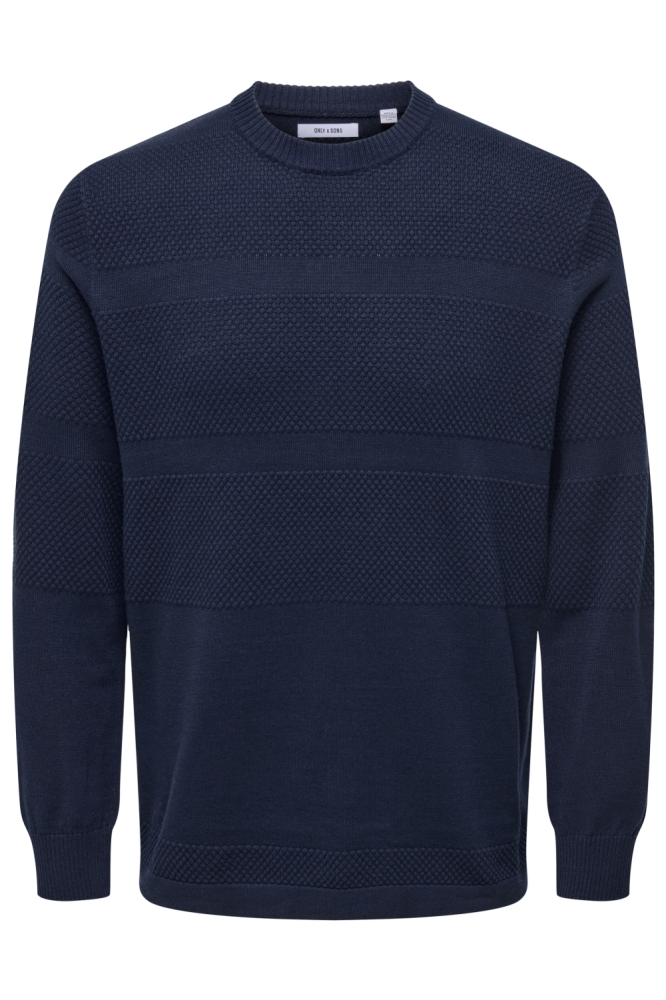 ONSMALIK REG 12 PINAPLE CREW KNIT N 22033298 NAVY BLAZER
